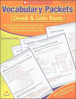 Vocabulary Packets: Greek & Latin Roots