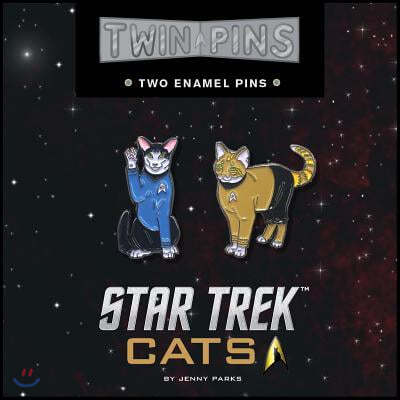 Star Trek Cats Twin Pins