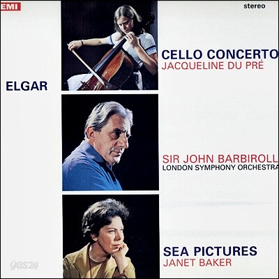 Jacqueline Du Pre 엘가: 첼로 협주곡 - 재클린 뒤 프레 (Elgar: Cello Concerto) [LP]