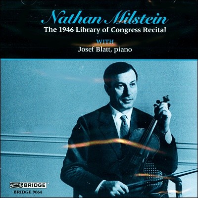 Nathan Milstein Ż: ܴ / ൨: ̿ø ְ [ǾƳ  ]  нŸ (Vitali: Chaconne / Bach: Sonata BWV 1001 / Paganini: Paganiniana)