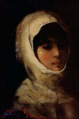 "Girl With White Veil" by Nicolae Grigorescu: Journal (Blank / Lined)