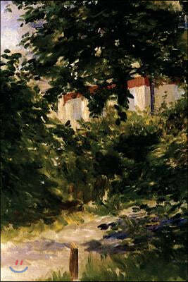 "A Corner of the Garden in Rueil" by Edouard Manet - 1882: Journal (Blank / Line