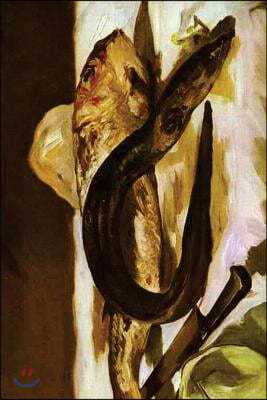 "Eel and Red Mullet" by Edouard Manet - 1864: Journal (Blank / Lined)
