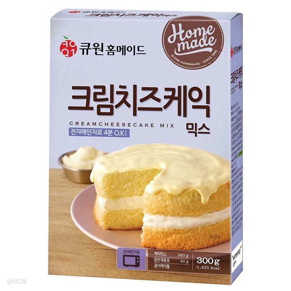 큐원  크림치즈케익믹스 300g (전자레인지용)