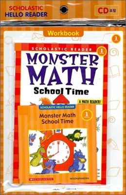 Scholastic Hello Reader Level 1-31 : Monster Math School Time (Book+CD+Workbook Set)