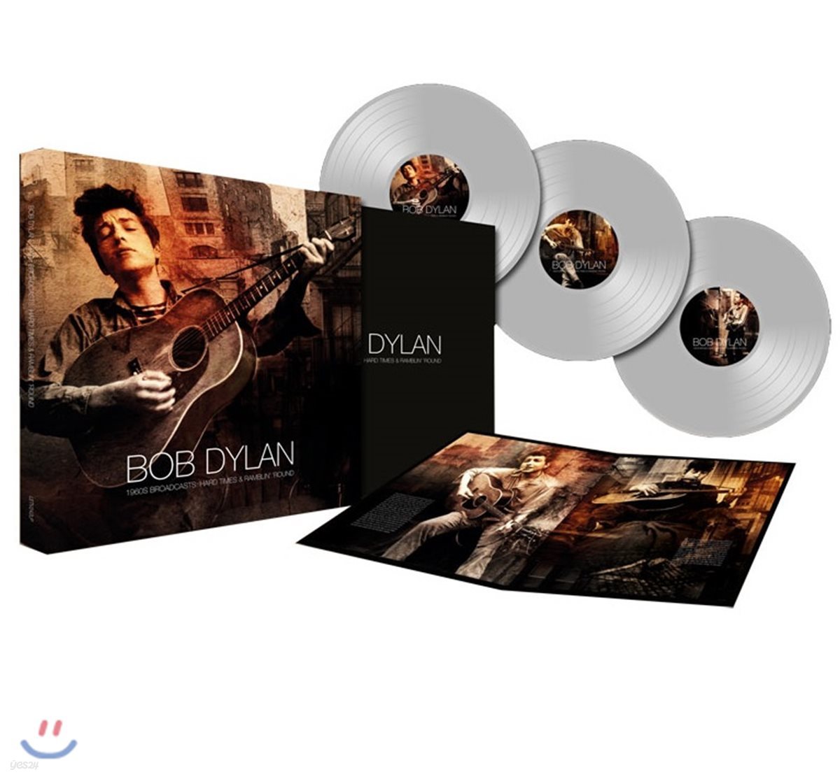 Bob Dylan (밥 딜런) - Hard Times &amp; Ramblin' Round: The 1960s Broadcasts [투명 컬러 3LP]