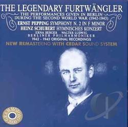 Wilhelm Furtwangler / Pepping : Symphony No. 2, Schubert : Hymnisches Konzert for Soloist, Organ and Orchestra (/AB78510)