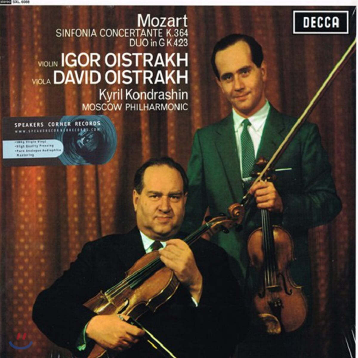 David and Igor Oistrakh 모차르트: 신포니아 콘체르탄테 (Mozart: Sinfonia concertante) [LP]