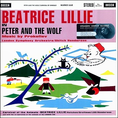 Beatrice Lillie, Skitch Henderson — London Symphony Orchestra 프로코피에프: 피터와 늑대 / 생상스: 동물의 사육제 앨범 커버