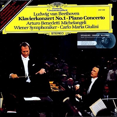 Arturo Benedetti Michelangeli, Carlo Maria Giulini — Arturo Benedetti Michelangeli 베토벤: 피아노 협주곡 1번 (Beethoven: Piano Concerto No.1) 앨범 커버