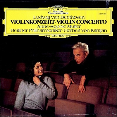 Anne-sophie Mutter, Herbert Von Karajan — Anne-Sophie Mutter 베토벤: 바이올린 협주곡 (Beethoven: Violin Concerto Op.61) 안네 소피 무터, 카라얀 앨범 커버