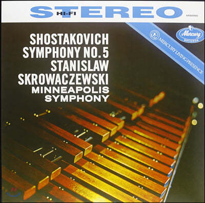 Stanislaw Skrowacziewski, Minneapolis Symphony Orchestra — Stanislaw Skrowacziewski 쇼스타코비치: 교향곡 5번 - 스타니슬라프 스크로바체프스키 (Shostakovich: Symphony Op. 47) 앨범 커버