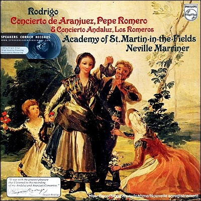 Pepe Romero / Neville Marriner 로드리고: 아랑훼즈 협주곡 (Rodrigo: Concierto de Aranjuez) [LP]