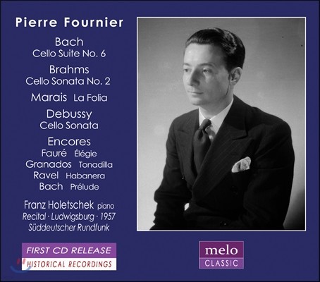 Pierre Fournier 피에르 푸르니에 - 바흐: 첼로 모음곡 6번 / 브람스: 소나타 2번 / 마랭 마레: 라 폴리아 외 (J.S. Bach: Cello Suite BWV1012 / Brahms: Sonata Op.99 / Marin Marais: La Folia)
