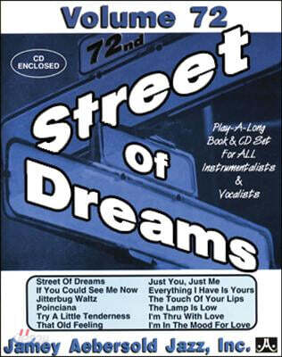 Jamey Aebersold Jazz -- Street of Dreams, Vol 72: Book & CD