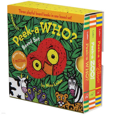 Peek-A Who? Boxed Set: (Children's Animal Books, Board Books for Kids)