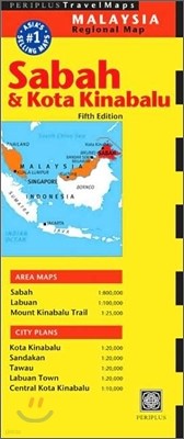Periplus Sabah & Kota Kinabalu Travel Map