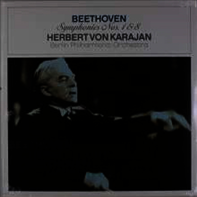 Herbert von Karajan — 베토벤: 교향곡 1번 & 8번 (Beethoven: Symphonies Nos.1 & 8) - Herbert von Karajan 앨범 커버