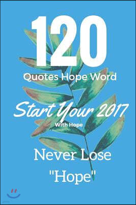 120 Quotes Hope Word Start Your 2017 with Hope Never Lose "Hope": 120 Quotes Hope Word
