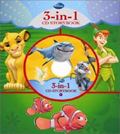 Disney 3-IN-1 CD Storybook : Lion King, Finding Nemo, Jungle Book