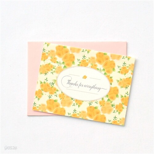 모노라이크 블라썸 미니카드-Yellow