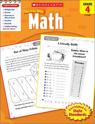Scholastic Success With Math, Grade 4