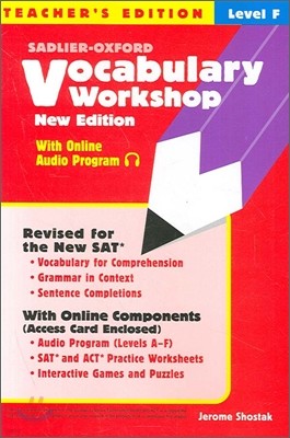 Vocabulary Workshop Level F : Teacher's Edition (New Edition)