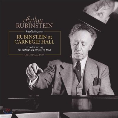 Arthur Rubinstein Ƹ Ÿ - īױ Ȧ Ȳ ̶Ʈ (Highlights from Rubinstein at Carnegie Hall) [LP]