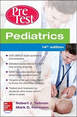 Pediatrics PreTest Self-Assessment And Review, 14/e