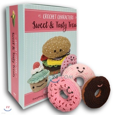 Crochet Characters Sweet & Tasty Treats : 디저트 캐릭터 코바늘 뜨기 (털실 키트 포함)