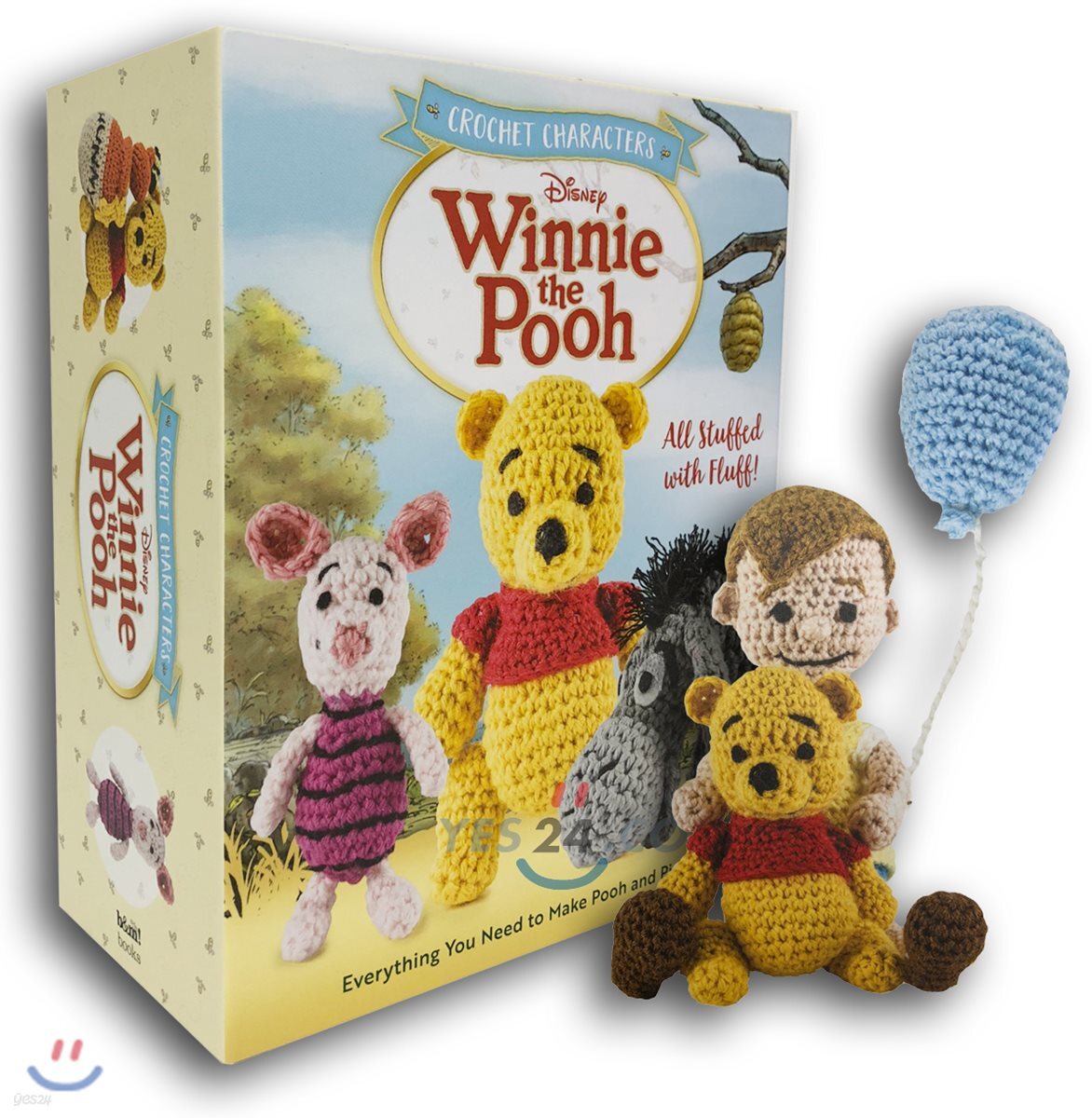 Crochet Characters Winnie the Pooh : 위니 더 푸 캐릭터 코바늘 뜨기 (털실 키트 포함)