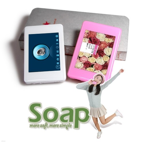 [SAFA]MP3플레이어 SOAP(4GB)/2.4인치/변환없이동영상재생/26만화소/사진