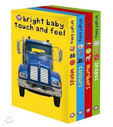Bright Baby Touch and Feel Slipcase (Colours, Numbers, Shapes, Words)