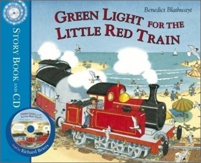 Little Red Train : Green Light for the Little Red Train (Book & CD)