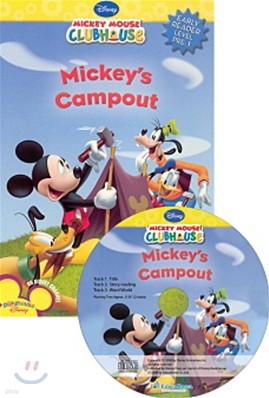 Disney Mickey Mouse Clubhouse Early Reader Level Pre-1 : Mickey's Campout (Book + CD)