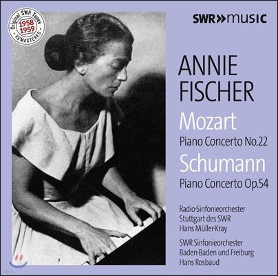 Annie Fischer 모차르트: 피아노 협주곡 22번 / 슈만: 피아노 협주곡 (Mozart: Piano Concerto K.482 / Schumann: Piano Concerto Op.54) 아니 피셔, 한스 로즈바우트, 한스 뮐러-크라이