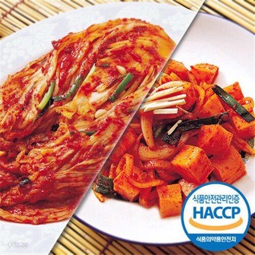 국내산 해뜰 포기김치 3kg+깍두기 2kg