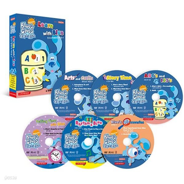 [DVD] Blue's Clues 블루스 클루스 1집 6종세트