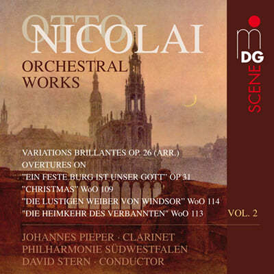 David Stern 오토 니콜라이: 관현악 작품집 2집 (Otto Nicolai: Orchestral Works Vol. 2) 