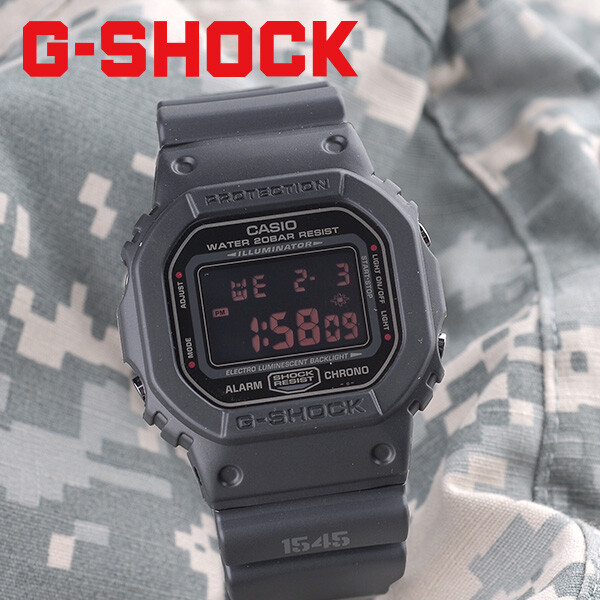 카시오시계 직수입정품 G-SHOCK DW-5600MS-1 블랙러스티