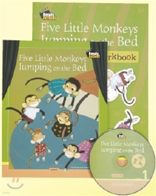 Ready Action Level 1 : Five Little Monkeys Jumping on the Bed (Drama Book + Workbook + CD)