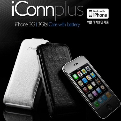 [50%할인] 아이폰iPhone 3GS 3G용 아이콘플러스 가죽케이스&보조배터리