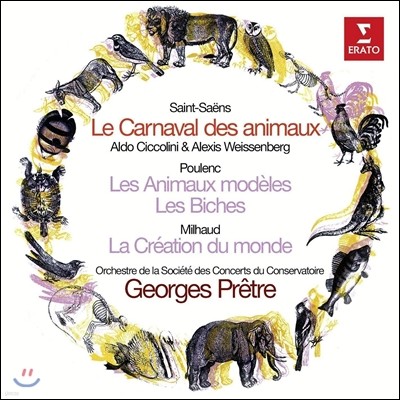 Georges Pretre :   / Ǯũ:   / ̿:  â (Saint-Saens: Le Carnaval des Animaux / Poulenc: Les Animaux Modeles / Milhaud: La Creation du Monde)