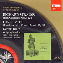 Strauss & Hindemith : Horn Concertos : BrainSawallischHindemith