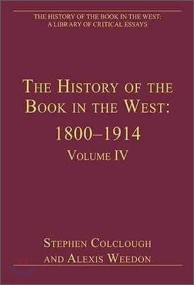 History of the Book in the West: 1800?1914