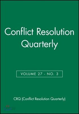 Conflict Resolution Quarterly, No. 3
