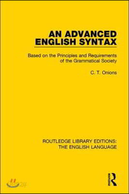 Advanced English Syntax