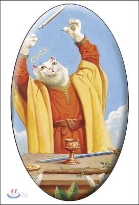 Tarot of the White Cats the Magician Magnet
