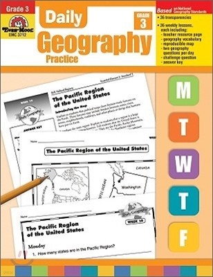Daily Geography Practice Grade 3: EMC 3712