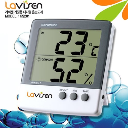 라비센(LAVISEN) 디지털 온습도계 KS-201
